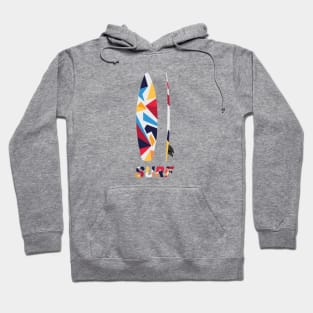 Surfing colorful board Hoodie